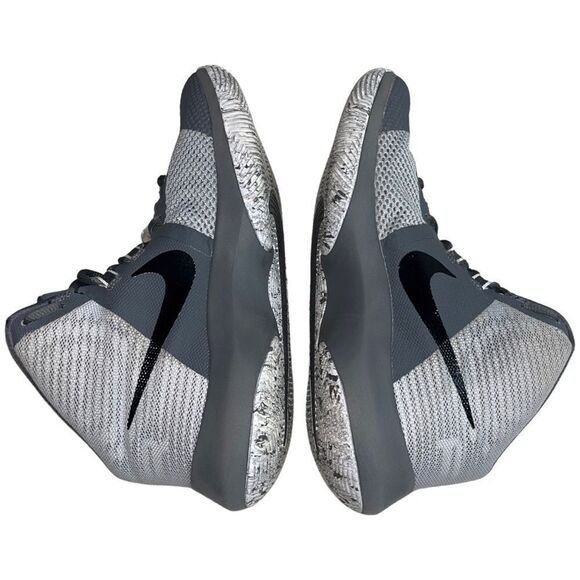 Nike Air Precision Mens Basketball Sneakers Wolf Grey/Black Size 7.5 - Picture 4 of 7